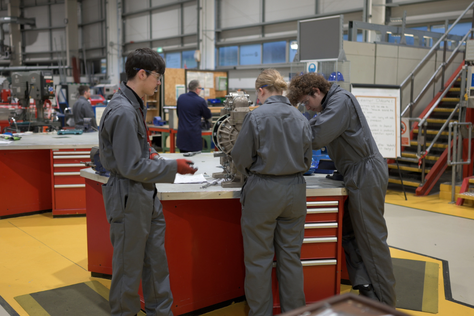 Apprentices working in our Energus training facility
