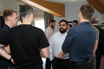 Summer students at an end of scheme celebration